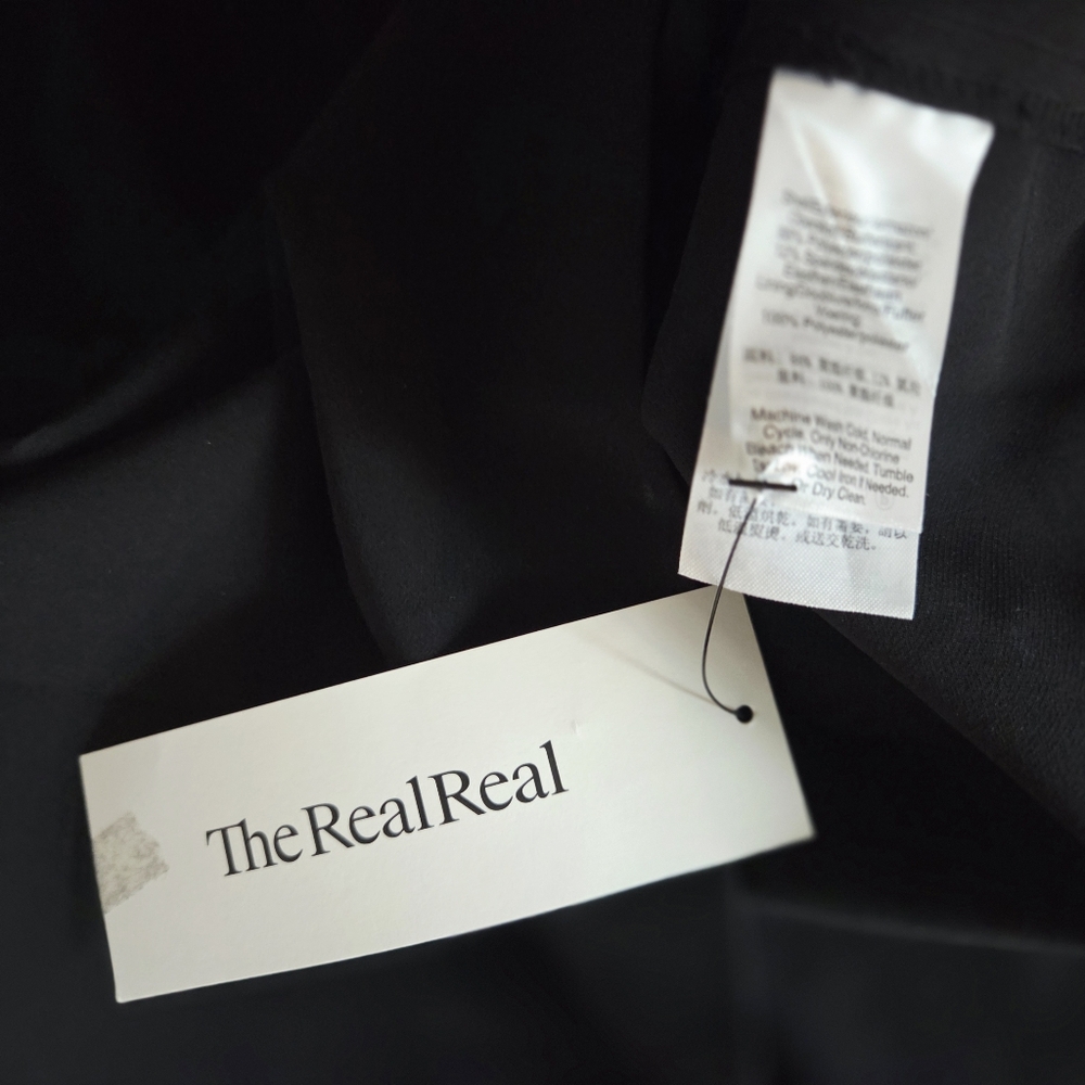 Donna Karan Black Long Sleeve V Neck Sheath Dress Career Womens Size 10 - Picture 5 of 5